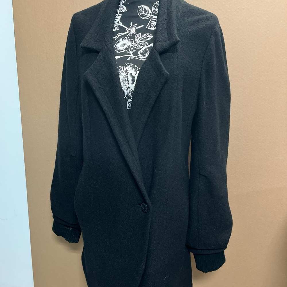 Free people classic black coat